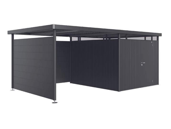 Biohort Seitenwand für Seitendach zu Gerätehaus HighLine H5 Dunkelgrau