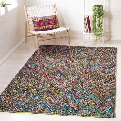 SAFAVIEH Handmade Nantucket Eftichia Contemporary Cotton Rug