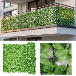 Balkonsichtschutz, Sichtschutz Windschutz Verkleidung für Balkon Terrasse Zaun ~ 300x100cm Blatt hell