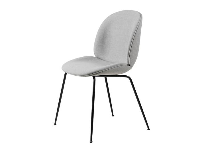 GUBI Beetle dining chair fully upholstered conic base Remix 3 n° 123-black