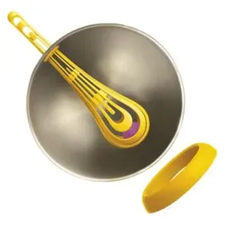 ViceVersa Kogel Mogel Bowl + Whisk Set yellow 16221, Schüssel + Schale, Gelb