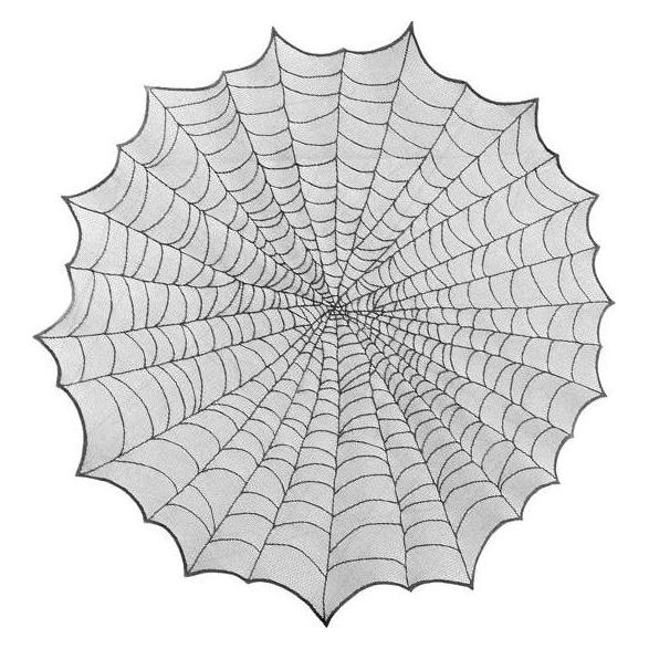 Partydeco Spinnennetz-Tischdecke 124 cm (OBRU4)