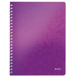 Leitz Collegeblock »WOW 4638« A4 kariert, FSC-Papier violett