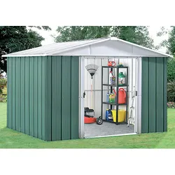 Yardmaster Metall-Gerätehaus "Bayern" Modell 65,grün,2,33 m2