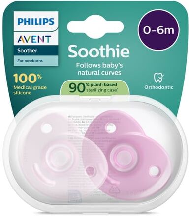 Philips Avent Soothie Chupeta Rosa 0-6 Meses