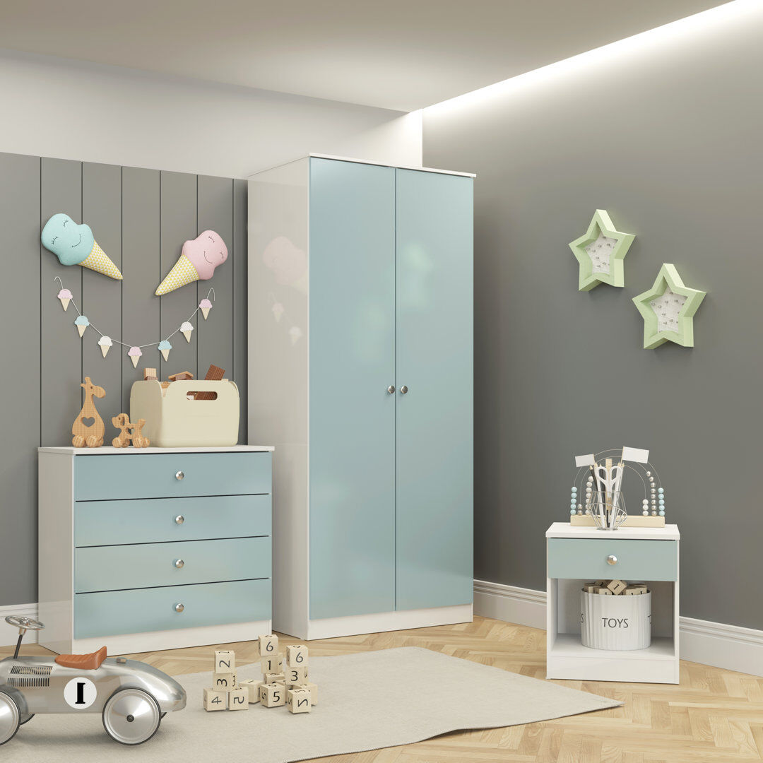 Seconique Denver 3 Piece Bedroom Set Blue