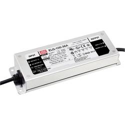 MEAN WELL ELG-100-36A-3Y LED-Trafo, LED-Treiber Konstantspannung, Konstantstrom 95.76 W 1.33 - 2.66 A 32.4 - 39.6 V/DC einstellbar, Montage auf entflammbaren