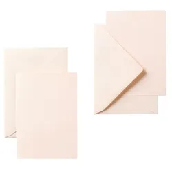 folia Individualisierbare Grußkarte »Rechteckig« A6 5 Stück beige