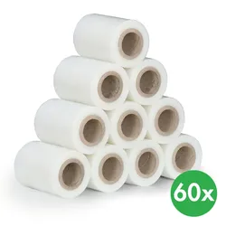 Schrumpffolie transparent 20 mic, 100 mm x 150 m, 60 Stk.