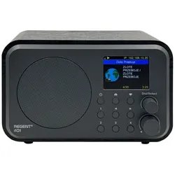 Ferguson Radio Radio internetowe Regent i101 czarne drewno (DAB+, FM, WLAN), Radio, Schwarz