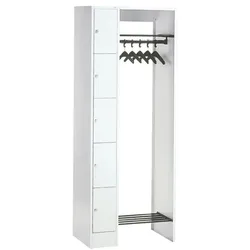 CP Offene Garderobe grau, 74x195x48 cm