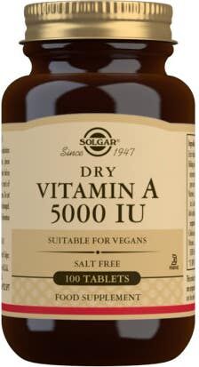Solgar Vitamina A Seca 5000UI 1500mcg 100 comp