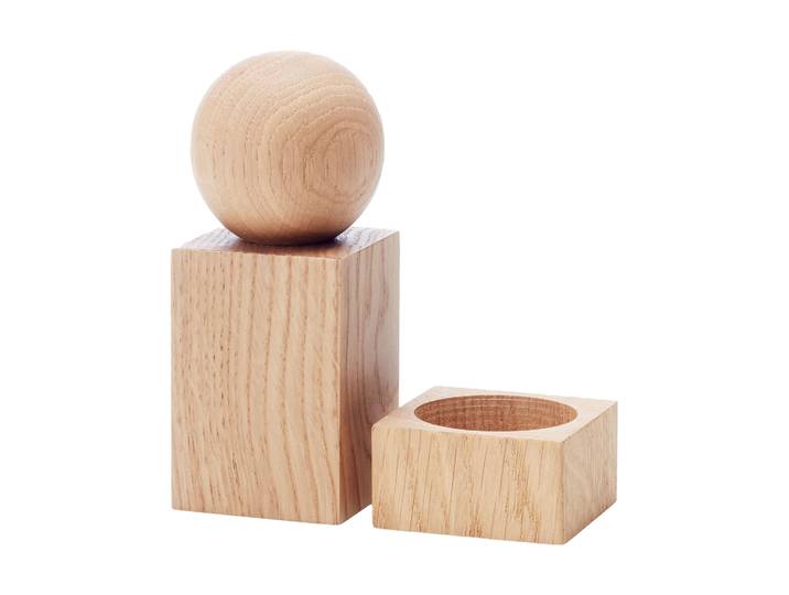 Applicata Moulin à épices Twist et bol à sel Chêne