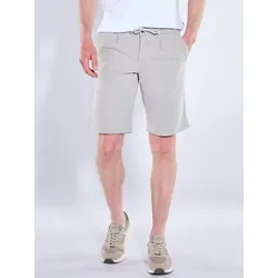 engbers Herren Bermuda Chino mit Tunnelzug Grau regular uni - 48