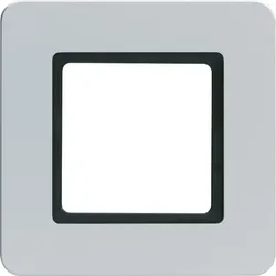 Berker Rahmen 1-fach alu-samt LED-Beleuchtung 10116104