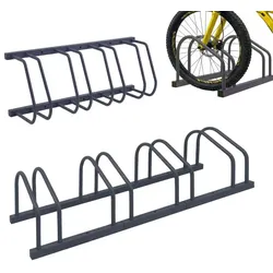Relaxdays Fahrradständer für Boden und Wandmontage Anthrazit