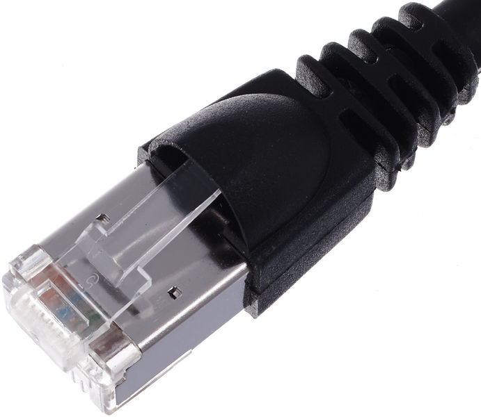 TelegÃ¤rtner CAT6A Patchkabel 15m, sw nero