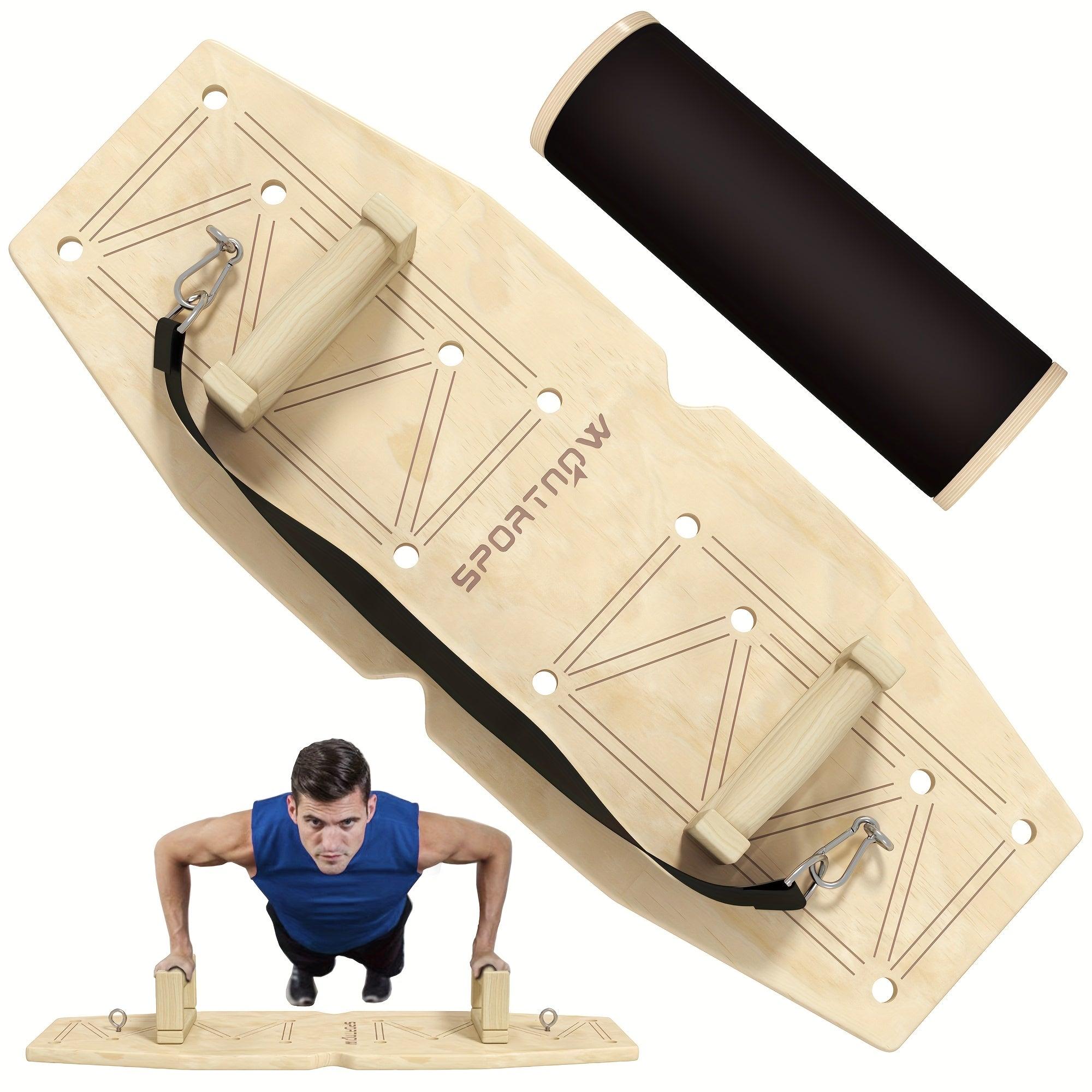Liegestützstangen - Fitnessgeräte für das Training zu Hause mit verstellbaren Löchern und Widerstandsbändern