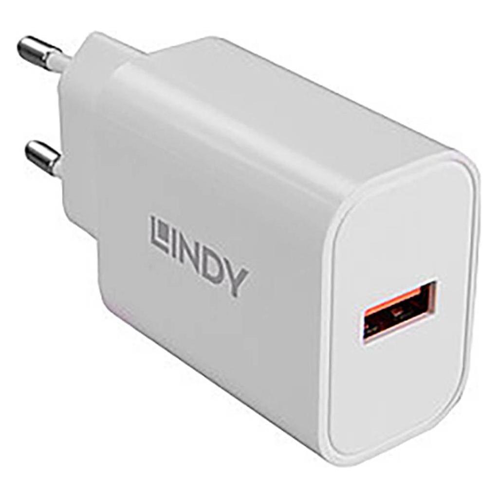 Lindy 18W USB Typ A Charger Schnelles Laden über ein USB Typ A-Kabel (18 W, 1 Port) (73412)