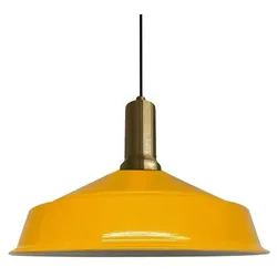 Bamyum Asletl Vintage Hängelampe Industrial aus Metall Gelb Hängelampe