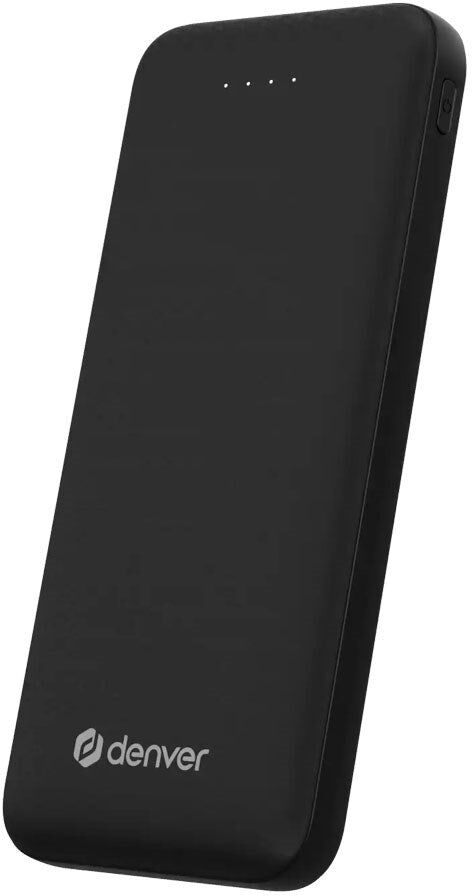 Denver PowerBank 10.000 mAh m. LED Indikator - Sort