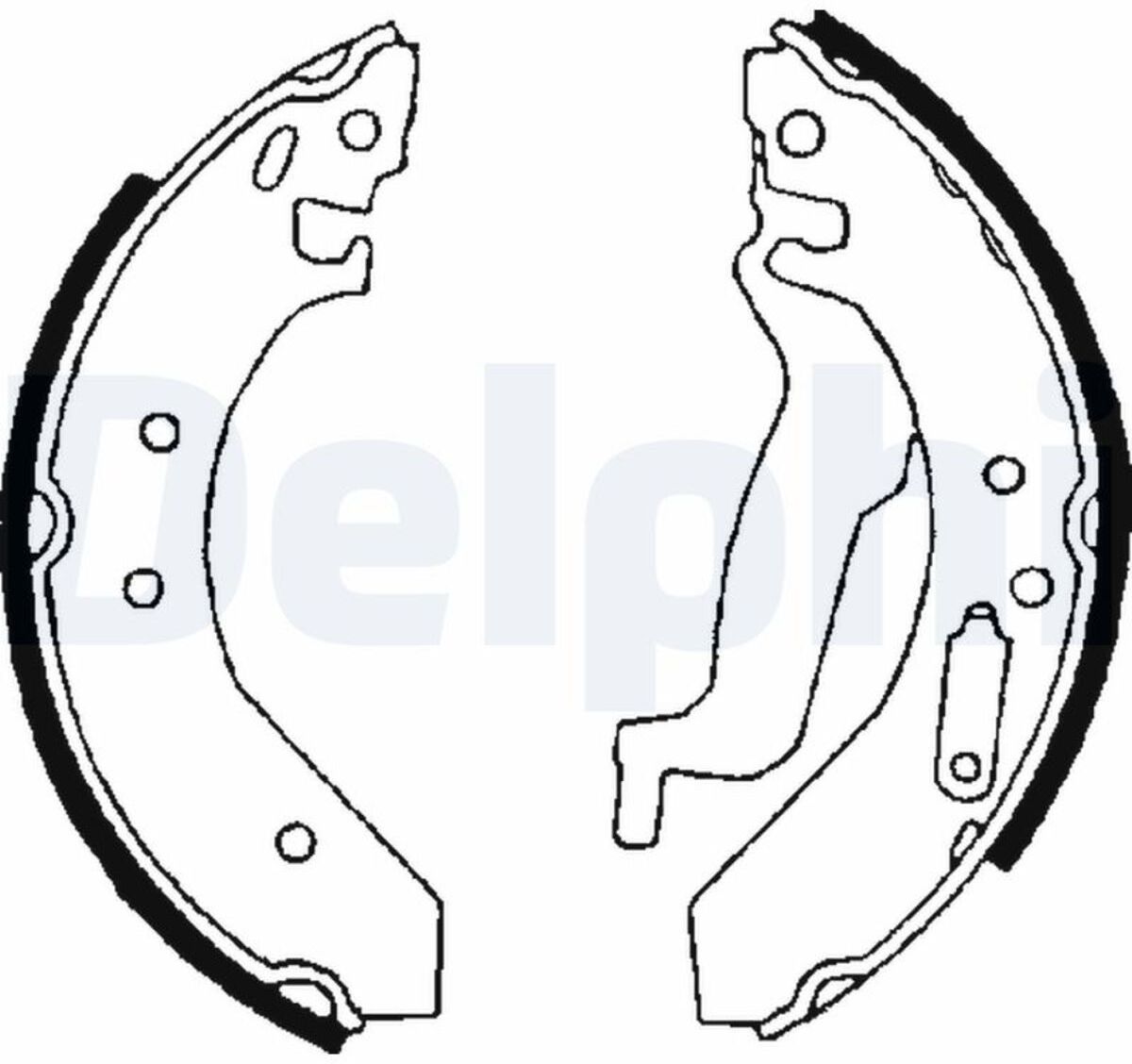 Bremsbackensatz DELPHI LS1645