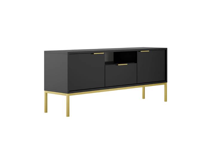 Meuble TV 135 cm Seattle Noir