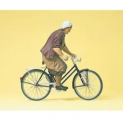 Preiser LGB Bäuerin auf Fahrrad
