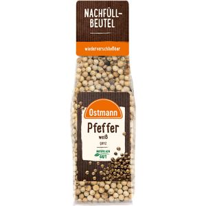 Ostmann Pfeffer ganze Körner, weiß, im wiederverschließbaren Beutel, 60 g