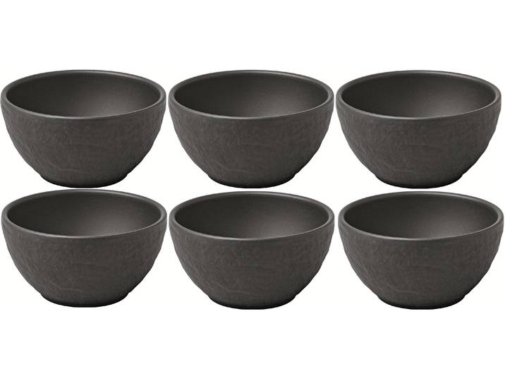 Snackschale VILLEROY & BOCH Manufacture Rock , schwarz, Schüsseln, Snackschale