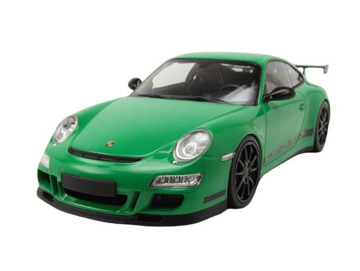 Minichamps Modellauto Porsche 911 GT3 RS 2007 grün, Maßstab 1:18