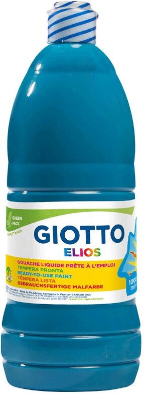 Flacon 1 litre Gouache ELIOS Cyan - Giotto