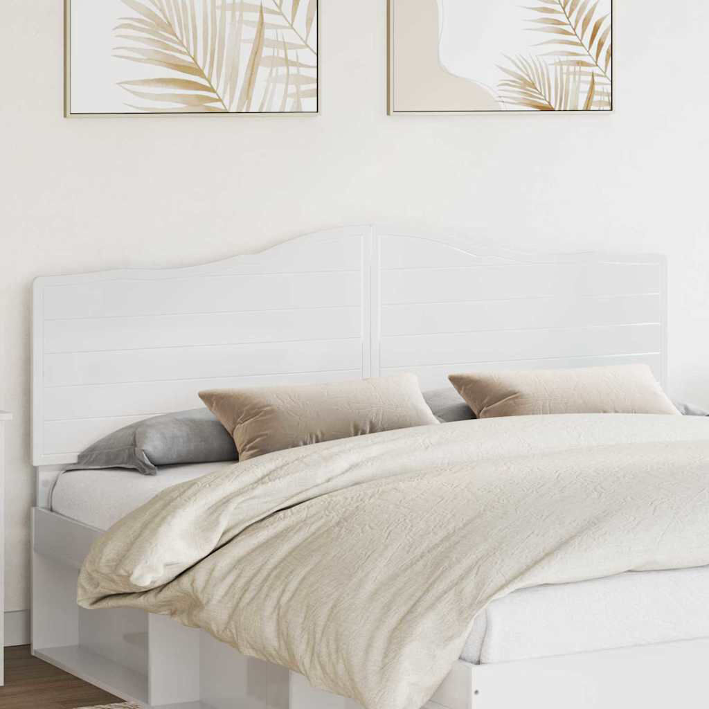 17 Stories Panel Headboard Gloss White King