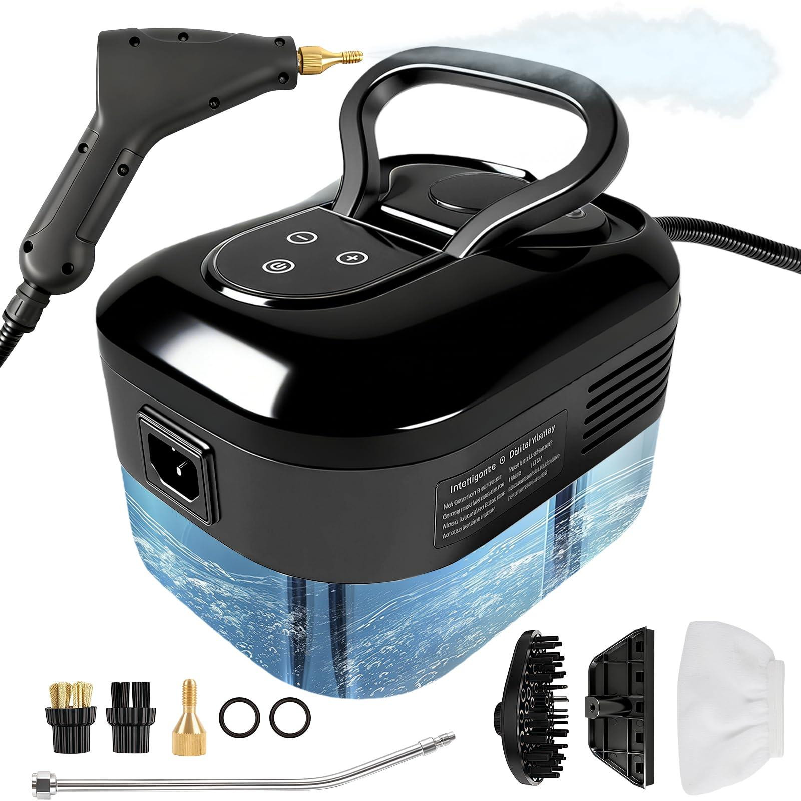 Selius Stoomreiniger handapparaat 2500W met 1,8 l watertank en 8 accessoires