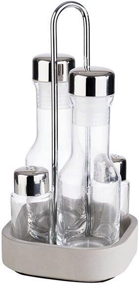 APS Menage pepe, sale, aceto e olio "Element" 12,5 x 12,5 cm