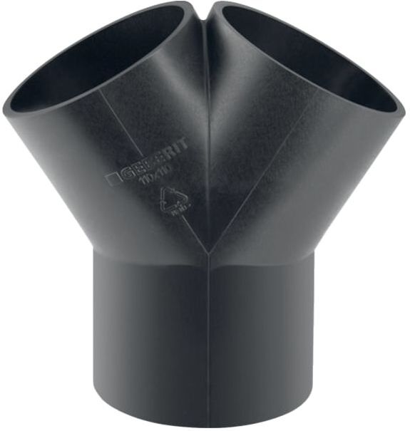 Geberit Pe Hosenabzweig 363465161 DN 56/56, 2x30Grad, PE-HD