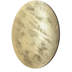 Licht-Erlebnisse Wanddeko rund Gold | Serie: ELEGANZ | Material: Metall | Durchmesser: 60 cm LE61328