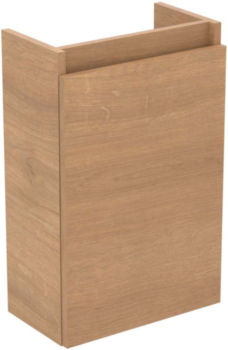 Ideal Standard Plus Möbel-Handwaschbecken-Paket R0570Y8 Hamilton Eiche, 37x21x67cm, Hahnloch links