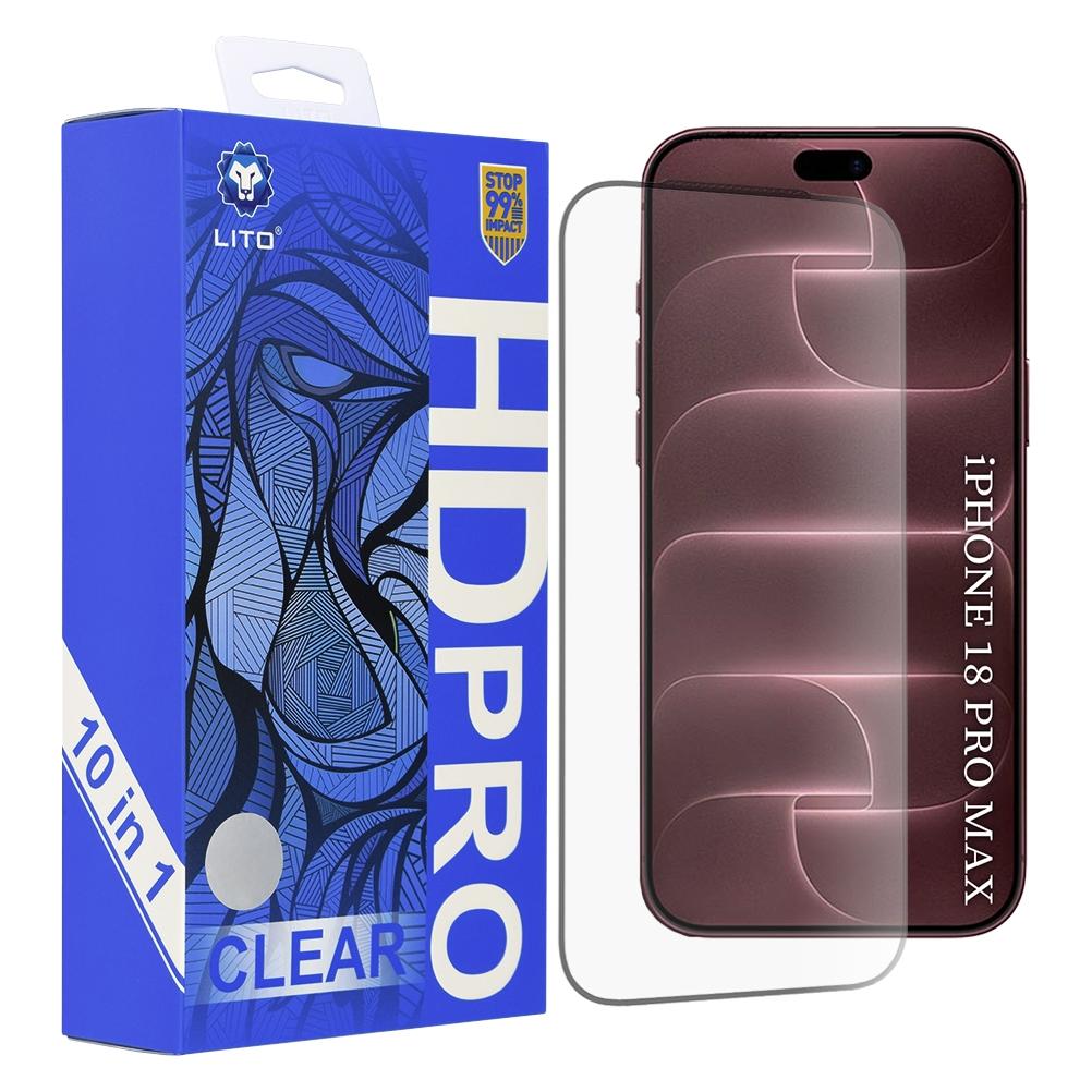 Lito - HD Pro Clear (10er-Pack) - iPhone 17 Pro Max / iPhone 18 Pro Max - Schwarz (10 Stk., Apple iPhone 17 Pro Max, Apple iPhone 18 Pro Max) (71815364)