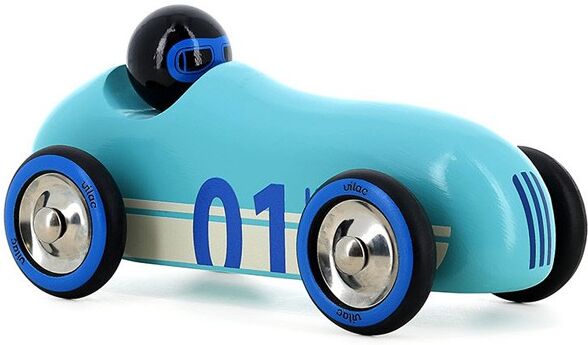 Voiture en bois Old sport Compet' Turquoise - Vilac