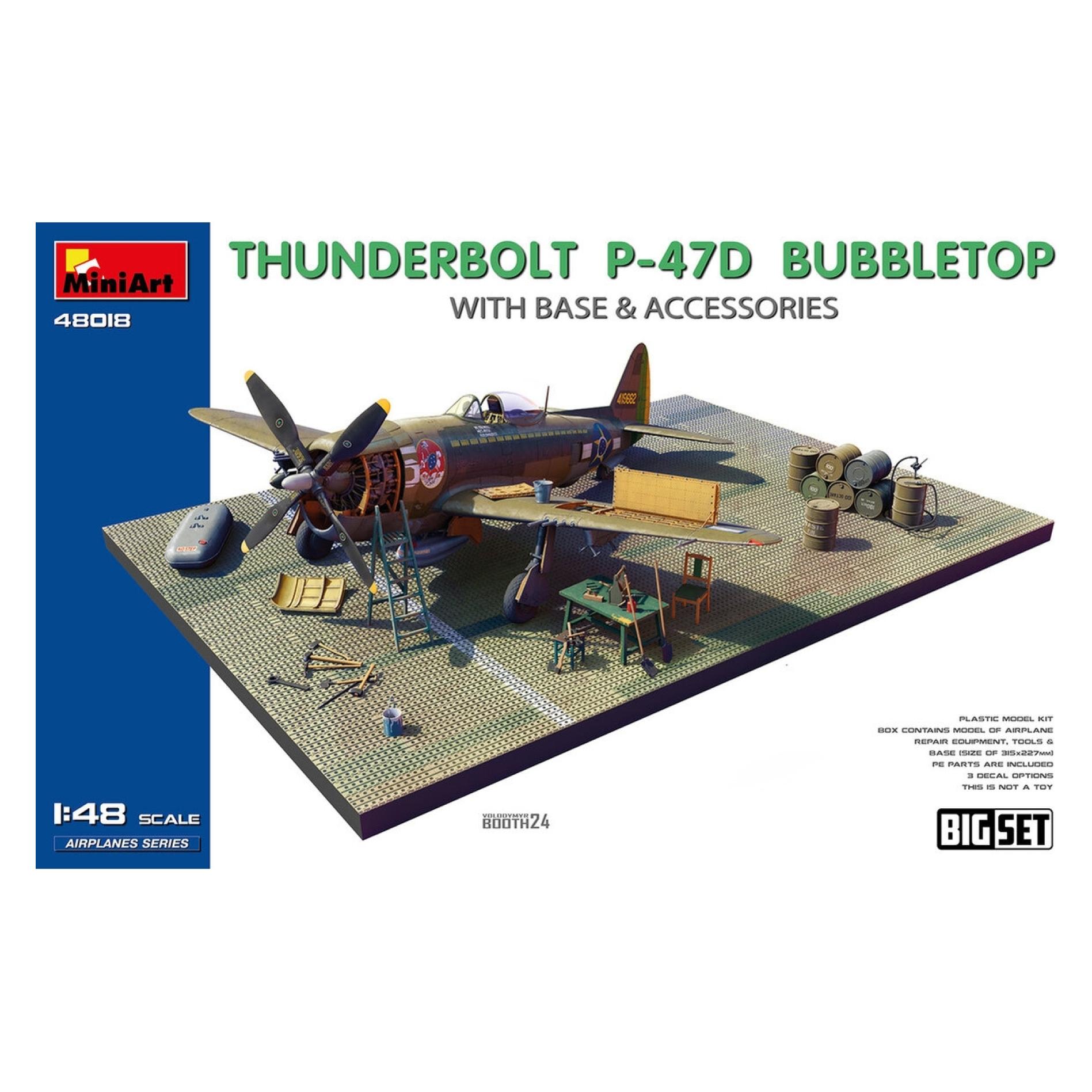 Mini art 1:48 Dior.-Set Thunderbolt P-47D Bubbl. (550048018)