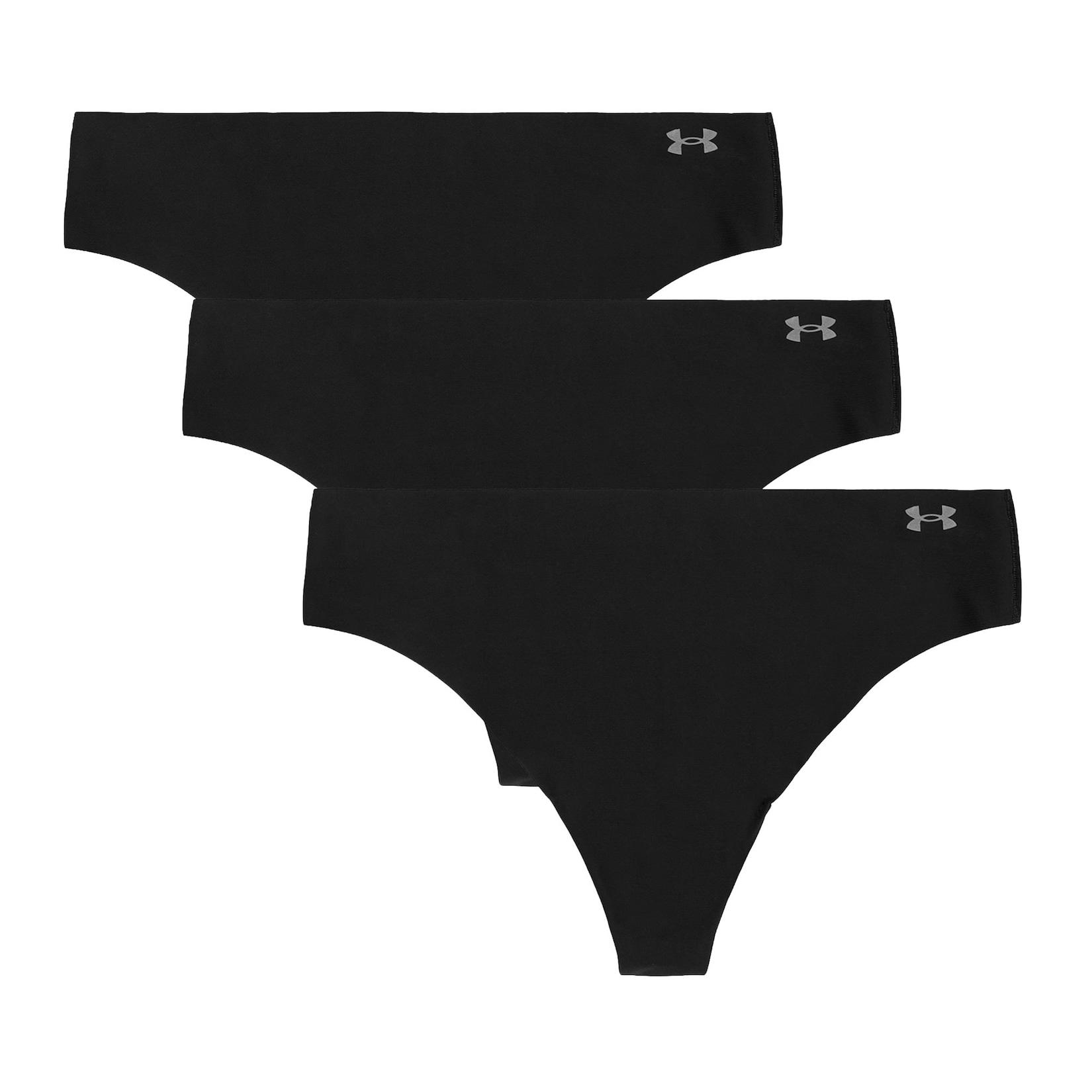 UA PURE STRETCH NO SHOW THONG -SOLID 3PK Damen String
