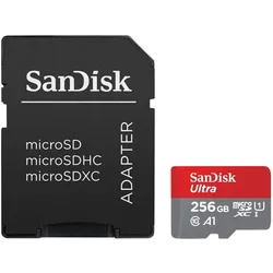Sandisk MEMORY MICRO SDXC 256GB UHS-I/W/A SDSQUAC-256G-GN6MA (256 GB, microSDXC, UHS-I), Speicherkarte