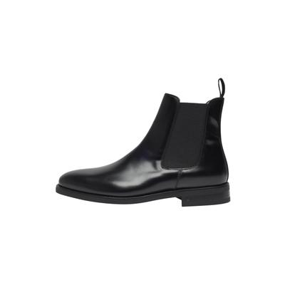 Chelseaboots HENRY STEVENS "Marshall CB4", Herren, Gr. 45, schwarz, Kalbsleder, Schuhe Chelseaboots