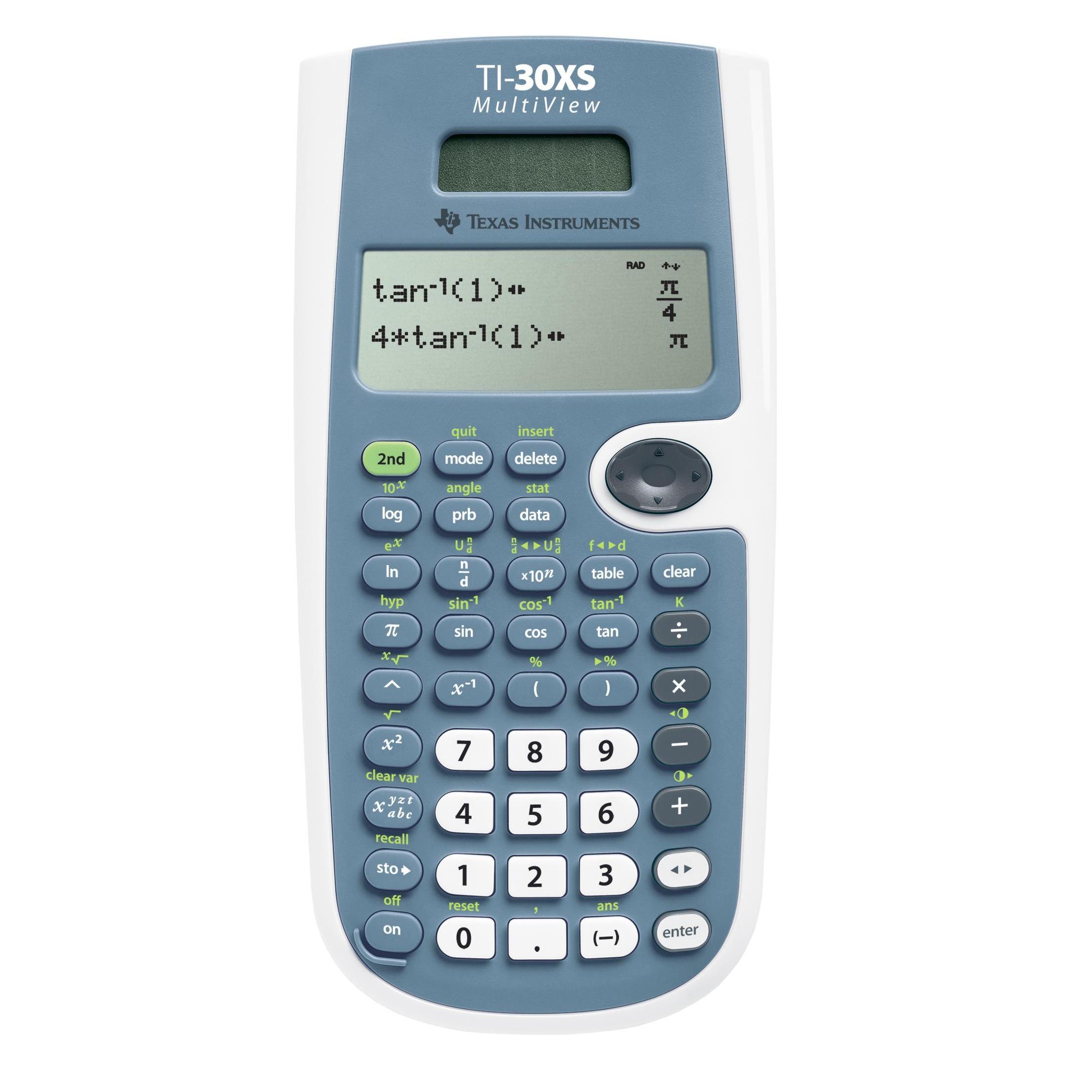 TI Scientific Calculator (Batteriebetrieb, Solarenergie) (TI-30XS MV)