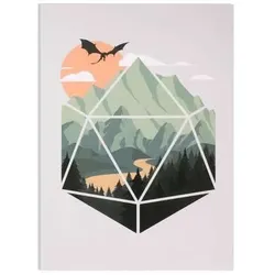 Crit Stones A D20 Scene Greeting Card