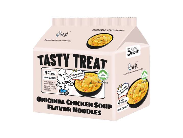 【Halal food】 Baixiang Original kippensoep smaak instantnoedels 5 pak 420g