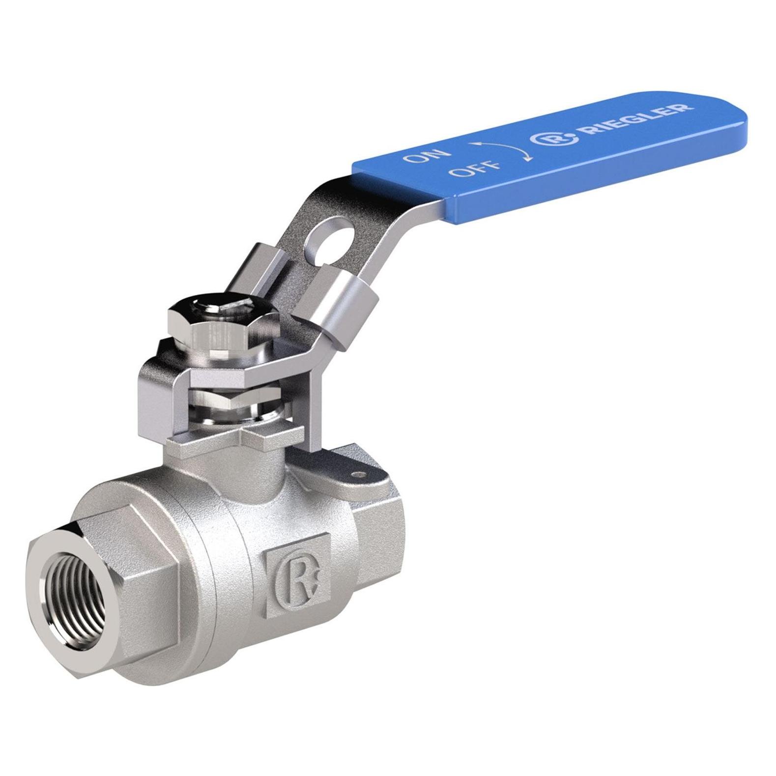Riegler Kugelhahn Edelstahl 2 teilig IG/IG G2.1/2 DN65 (3395.09)