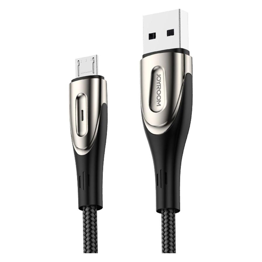 Joyroom S-M411 3A USB-A to Micro Fast Charging Cable 2m-Black (2 m) (S-M411)