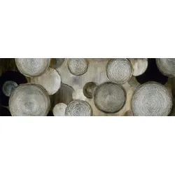 Gemälde ABSTRAKTE KREISEL (LB 50x150 cm) - bunt - LB 50x150 cm
